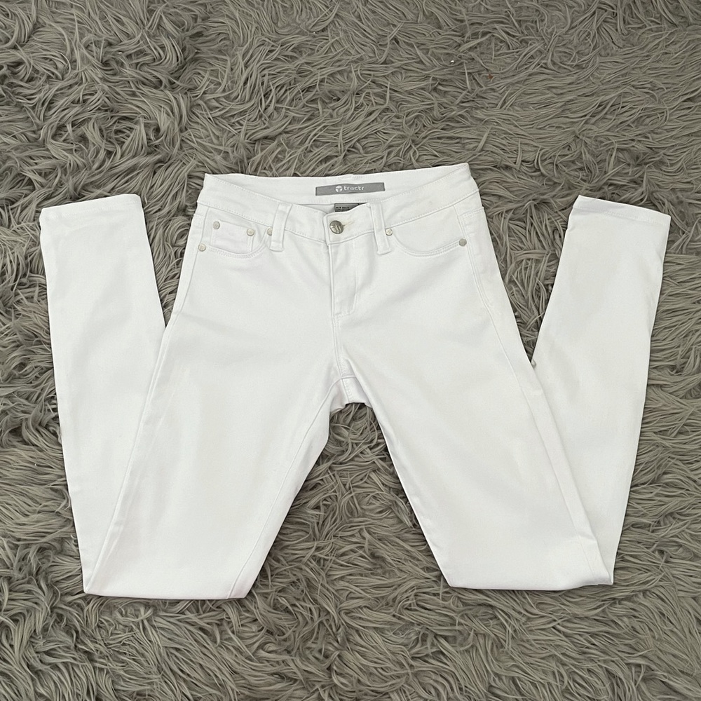 Tractr White Skinny Stretchy Jeans / Jeggings